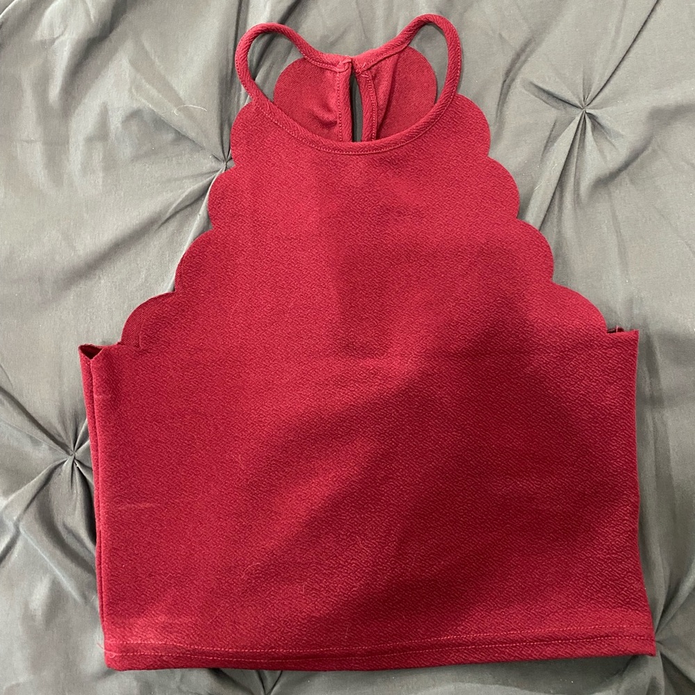 Red Crop Top